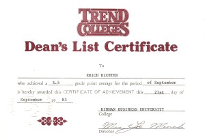 award_1983_erich_trend_college_deans_list